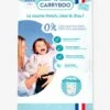 46 Couches Dermo-sensitives T4+ (9-20 Kg) CARRYBOO Blanc - Carryboo -Petite Vie Soldes 46 couches dermo sensitives t4 9 20 kg carryboo