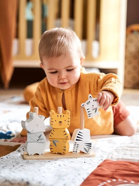 Petite Vie Soldes -Petite Vie Soldes animaux a empiler jungle en bois fsc 1