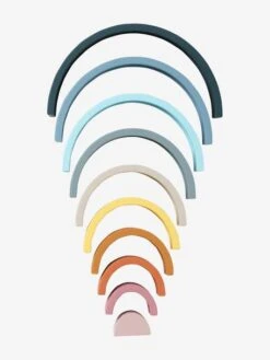 Arc-en-ciel à Empiler En Silicone Multicolor - Vertbaudet -Petite Vie Soldes arc en ciel a empiler en silicone 1