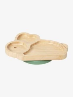 Assiette En Bambou Lapin Naturel - Vertbaudet -Petite Vie Soldes assiette en bambou lapin 2