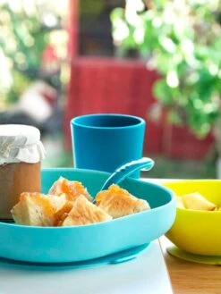 Assiette Silicone Avec Ventouse BEABA Bleu - Beaba