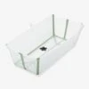 Baignoire Flexi Bath XL STOKKE Transparent/vert - Stokke -Petite Vie Soldes baignoire flexi bath xl stokke