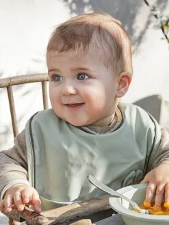 Bavoir Avec Poche ELODIE DETAILS Vert Pâle/lapin (mineral Green - Elodie Details -Petite Vie Soldes bavoir avec poche elodie details 3