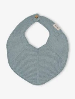 Bavoir De Dentition SAGA Fjola En Tricot Bleu - Saga Copenhagen