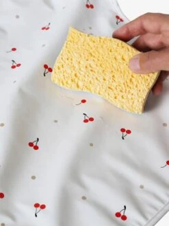 Bavoir Tablier Manches Longues Avec Col Rose Imprimé - Vertbaudet -Petite Vie Soldes bavoir tablier manches longues avec col 4