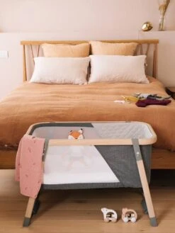 Berceau De Voyage Vertbaudet Naturel/gris - Vertbaudet