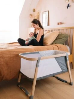 Berceau De Voyage Vertbaudet Naturel/gris - Vertbaudet -Petite Vie Soldes berceau de voyage vertbaudet 3