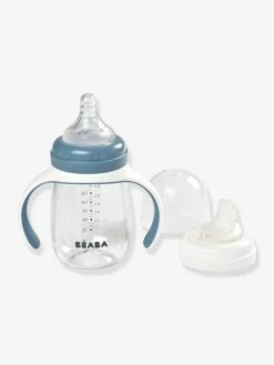 Biberon D'apprentissage 2 En 1 (210 Ml) BEABA Vert Sauge - Beaba -Petite Vie Soldes biberon dapprentissage 2 en 1 210 ml beaba 1