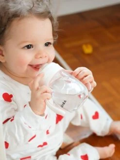 Biberon D'apprentissage 2 En 1 (210 Ml) BEABA Vert Sauge - Beaba -Petite Vie Soldes biberon dapprentissage 2 en 1 210 ml beaba 5