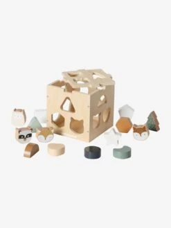 Boîte Des Animaux à Encastrer GREEN FOREST En Bois FSC® Multicolore - Vertbaudet -Petite Vie Soldes boite des animaux a encastrer green forest en bois fsc 2