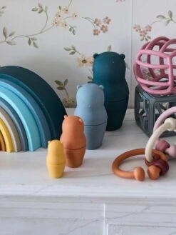 Boites Gigognes Ours En Silicone Multicolor - Vertbaudet -Petite Vie Soldes boites gigognes ours en silicone 4