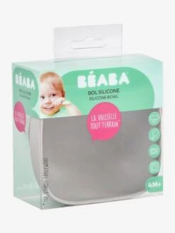 Bol En Silicone Avec Ventouse BEABA Gris - Beaba -Petite Vie Soldes bol en silicone avec ventouse beaba 2