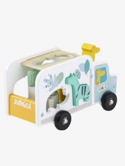 Camion D'encastrement Jungle En Bois FSC® Multicolore - Vertbaudet -Petite Vie Soldes camion dencastrement jungle en bois fsc 3