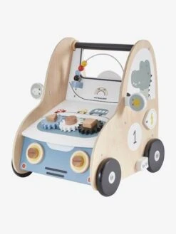Chariot De Marche Avec Freins EN VOITURE SIMON En Bois FSC® Multicolore - Vertbaudet -Petite Vie Soldes chariot de marche avec freins en voiture simon en bois fsc 1
