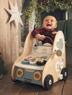Chariot De Marche Avec Freins EN VOITURE SIMON En Bois FSC® Multicolore - Vertbaudet -Petite Vie Soldes chariot de marche avec freins en voiture simon en bois fsc 5