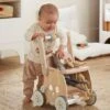 Chariot De Marche Poussette En Bois FSC® Rose - Vertbaudet -Petite Vie Soldes chariot de marche poussette en bois fsc