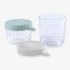 Coffret De 2 Pots De Conservation En Verre BEABA Airy Green/ Light Mist - Beaba -Petite Vie Soldes coffret de 2 pots de conservation en verre beaba