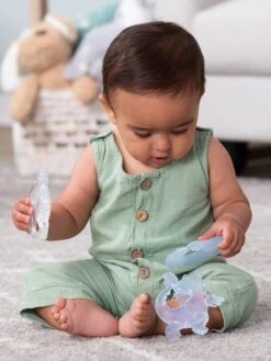 Coffret De 3 Anneaux De Dentition Cristal - INFANTINO Blanc - Infantino -Petite Vie Soldes coffret de 3 anneaux de dentition cristal infantino 3