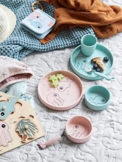 Petite Vie Soldes -Petite Vie Soldes coffret repas 3 pieces done by deer sea friends en silicone 1