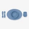 Coffret-repas 4 Pièces EZPZ First Food Set En Silicone Bleu - EZPZ -Petite Vie Soldes coffret repas 4 pieces ezpz first food set en silicone