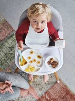 Coffret Repas En Silicone Set Baby Blue - Vertbaudet -Petite Vie Soldes coffret repas en silicone 4