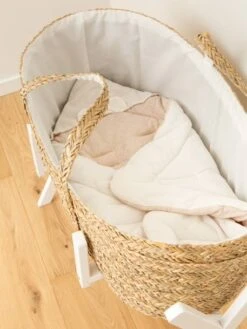 Couffin Bébé CHILDHOME Moise Jonc De Mer Naturel/écru - Childhome -Petite Vie Soldes couffin bebe childhome moise jonc de mer 2