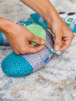 Coussin Piano évolutif 3 En 1 Infantino Gris Et Bleu - Infantino -Petite Vie Soldes coussin piano evolutif 3 en 1 infantino 2