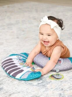 Coussin Piano évolutif 3 En 1 Infantino Gris Et Bleu - Infantino -Petite Vie Soldes coussin piano evolutif 3 en 1 infantino 4