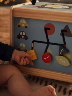 Cube D'activités à Tirer EN VOITURE SIMON En Bois FSC® Multicolore - Vertbaudet -Petite Vie Soldes cube dactivites a tirer en voiture simon en bois fsc 2