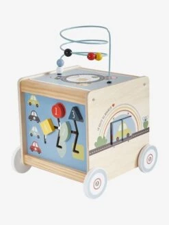 Cube D'activités à Tirer EN VOITURE SIMON En Bois FSC® Multicolore - Vertbaudet -Petite Vie Soldes cube dactivites a tirer en voiture simon en bois fsc 5