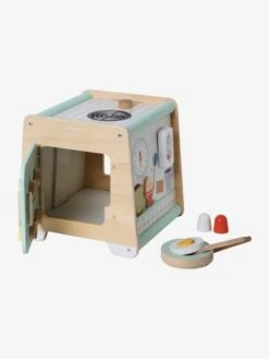 Cube D'activités Cuisinette En Bois FSC® Beige - Vertbaudet -Petite Vie Soldes cube dactivites cuisinette en bois fsc 3