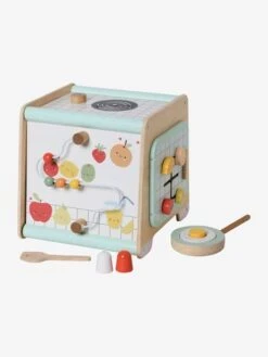 Cube D'activités Cuisinette En Bois FSC® Beige - Vertbaudet -Petite Vie Soldes cube dactivites cuisinette en bois fsc 4