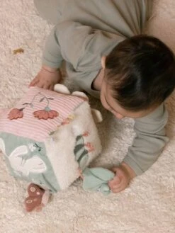 Cube D'activités Flowers - LITTLE DUTCH Rose - Little Dutch -Petite Vie Soldes cube dactivites flowers little dutch 2