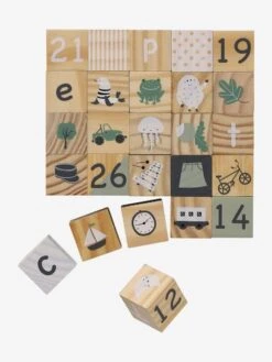 Cubes Alphabet En Bois FSC® Multicolore - Vertbaudet -Petite Vie Soldes cubes alphabet en bois fsc 2
