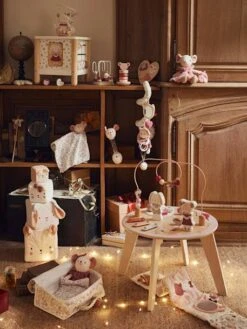 Doudou Carré En Gaze De Coton GRENIER Blanc - Vertbaudet -Petite Vie Soldes doudou carre en gaze de coton grenier 2