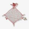 Doudou Carré Oiseau - Flowers & Butterflies - LITTLE DUTCH Rose Pâle - Little Dutch