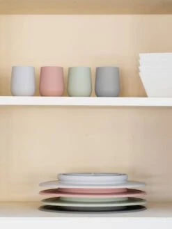 Gobelet D’apprentissage Avec Paille EZPZ Mini Cup En Silicone Rose Blush - EZPZ -Petite Vie Soldes gobelet dapprentissage avec paille ezpz mini cup en silicone 3