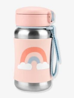 Gourde Acier Avec Paille SKIP HOP Whimz Rose/arc En Ciel - Skip Hop -Petite Vie Soldes gourde acier avec paille skip hop whimz 3