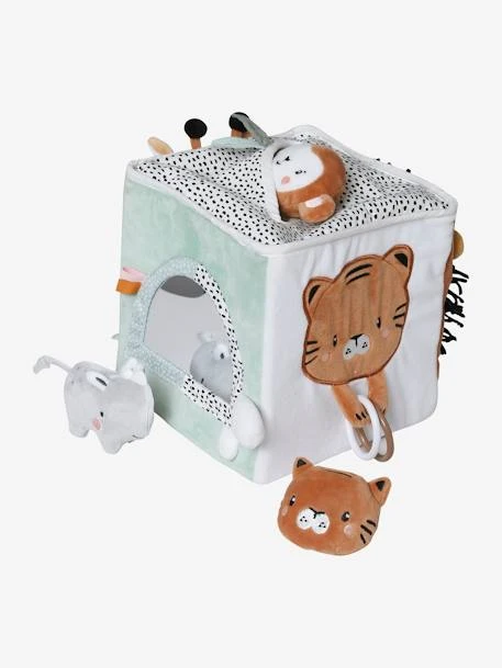 Grand Cube D'activités En Tissu TANZANIE Multicolore - Vertbaudet 3 Grand Cube D'activités En Tissu TANZANIE Multicolore - Vertbaudet