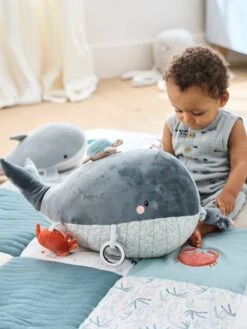 Grande Peluche D'activités SOUS L'OCÉAN Gris - Vertbaudet -Petite Vie Soldes grande peluche dactivites sous locean 2