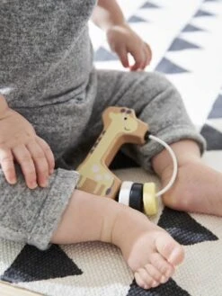 Hochet Girafe En Bois FSC® Multicolore - Vertbaudet -Petite Vie Soldes hochet girafe en bois fsc 2