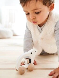 Hochet Ourson En Bois FSC® Blanc - Vertbaudet -Petite Vie Soldes hochet ourson en bois fsc 2