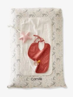 Housse De Matelas à Langer Personnalisable SOUS L'OCÉAN Blanc/bleu - Vertbaudet -Petite Vie Soldes housse de matelas a langer personnalisable sous locean 2