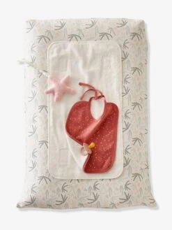 Housse De Matelas à Langer Personnalisable SOUS L'OCÉAN Blanc/bleu - Vertbaudet -Petite Vie Soldes housse de matelas a langer personnalisable sous locean 3