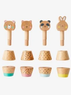 Jeu Des Animaux à Visser En Bois FSC® Multicolore - Tanzanie - Vertbaudet -Petite Vie Soldes jeu des animaux a visser en bois fsc 1