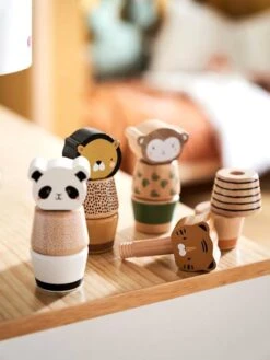 Jeu Des Animaux à Visser En Bois FSC® Multicolore - Tanzanie - Vertbaudet -Petite Vie Soldes jeu des animaux a visser en bois fsc 5