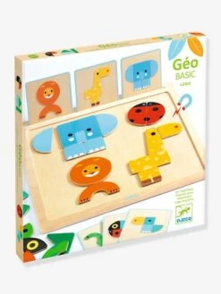 Jeu Magnétique GeoBasic DJECO Blanc - Djeco -Petite Vie Soldes jeu magnetique geobasic djeco 1