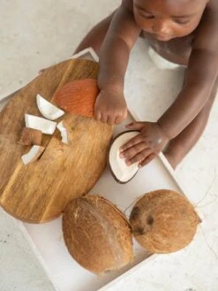 Jouet De Dentition Coco La Noix De Coco - OLI & CAROL Marron - Oli Et Carol -Petite Vie Soldes jouet de dentition coco la noix de coco oli carol 4