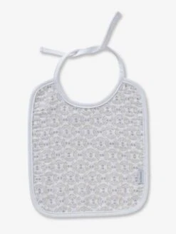 Les 3 Bavoirs à Liens En Gaze De Coton Blanc/gris - Vertbaudet -Petite Vie Soldes les 3 bavoirs a liens en gaze de coton 2