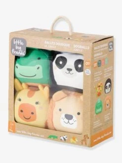Les Dooballs - Set De 4 Balles Doudous - BABYTOLOVE Multicolore - 353 -Petite Vie Soldes les dooballs set de 4 balles doudous babytolove 2